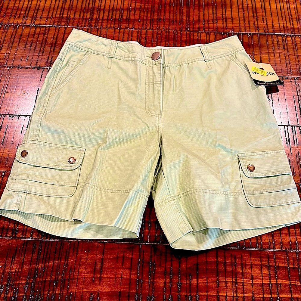 Woolrich fairhope green cargo shorts outdoors hiking 12 new